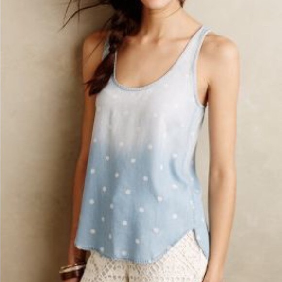 Cloth and Stone chambray tank. - Picture 4 of 4